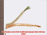 C2G / Cables to Go 27293 16 AWG Bulk Speaker Wire (100 Feet Clear)