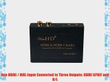 ViewHD HDMI Audio Extractor Support Ultra HD | 4K | ARC | MHL | TOSLINK Optical Audio Output