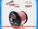 100 ft 10 gauge awg Red Black Stranded 2 Conductor Speaker Wire Car Home Audio