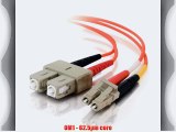 C2G / Cables to Go 33158 LC-SC  62.5/125 OM1 Duplex Multimode PVC Fiber Optic Cable Orange