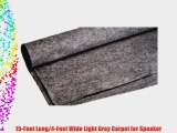 Absolute C15LGR 15-Feet Long/4-Feet Wide Light Grey Carpet for Speaker Sub Box Carpet rv Truck