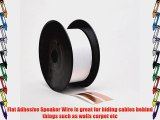 Aurum Cables - 16/2 Awg - 100 ft Flat Adhesive In Wall Speaker Wire - CE Rated