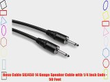 Hosa Cable SKJ450 14 Gauge Speaker Cable with 1/4 Inch Ends - 50 Foot