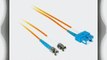 C2G / Cables to Go 37962 SC/ST Plenum-Rated Duplex 50/125 Multimode Fiber Patch Cable (3 Meter