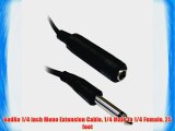 GadKo 1/4 inch Mono Extension Cable 1/4 Male to 1/4 Female 25 foot