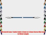 Wireworld Luna 7 Audio Cable 3.5mm to 3.5mm Stereo Mini Jack 1.0 Meter Length