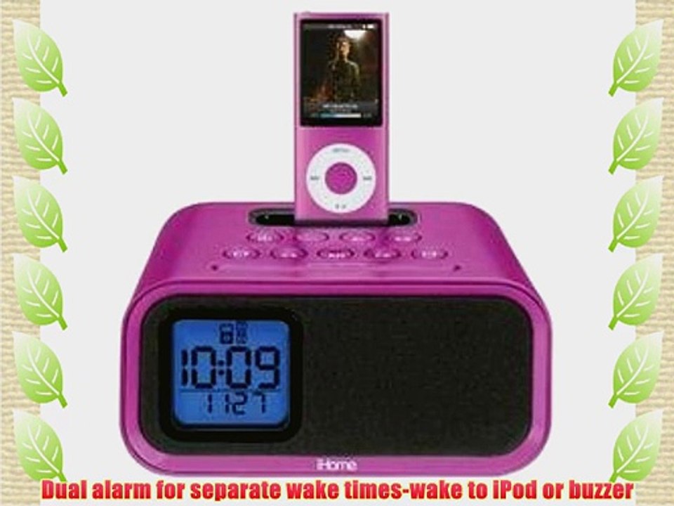 iHome iH22PV Dual Alarm Clock for iPod