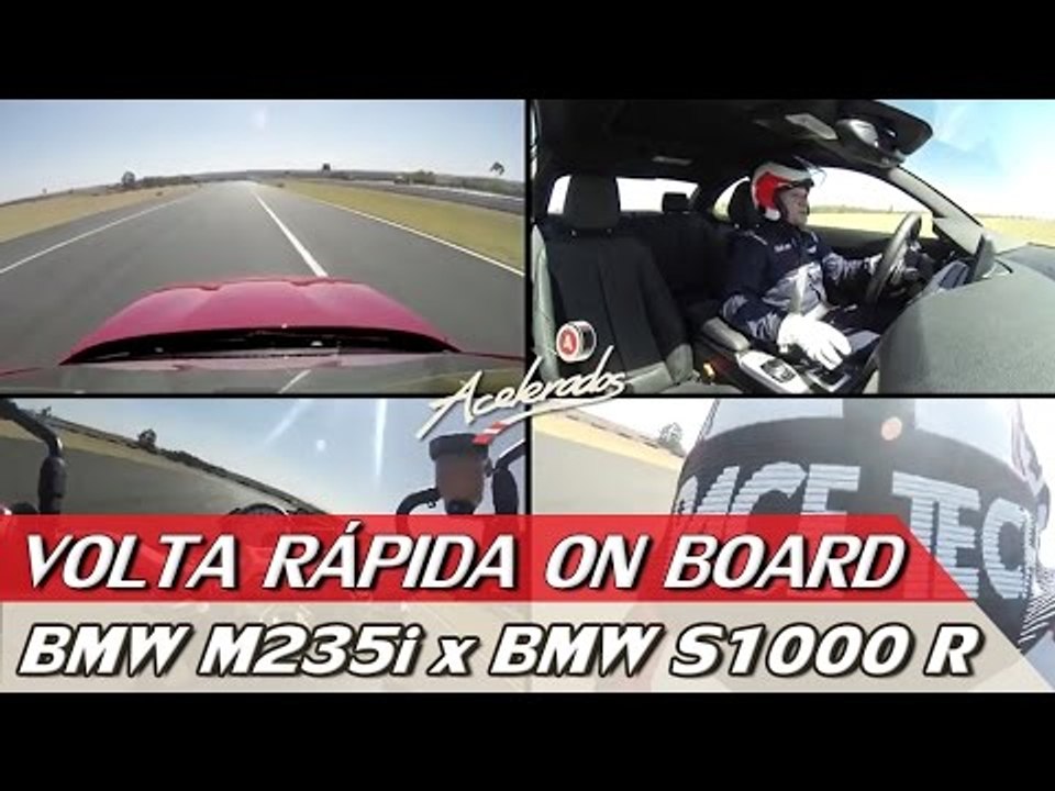 RUBENS BARRICHELLO X ALEX BARROS / BMW M235i X BMW S1000 R - VOLTA RÁPIDA ON BOARD #5 | ACELERADOS