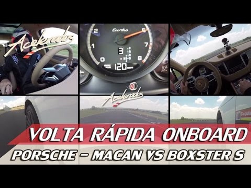 PORSCHE MACAN TURBO VS BOXSTER S - VOLTA RÁPIDA ONBOARD #27 COM RUBENS BARRICHELLO | ACELERADOS