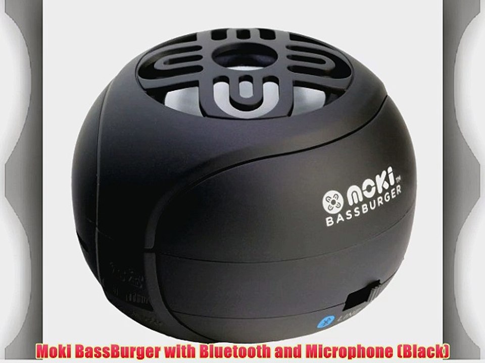 Moki BassBurger with Bluetooth and Microphone (Black)