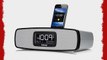 iHome iA90 App-enhanced Dual Alarm Stereo Clock Radio Charger for iPhone/iPod with AM/FM PresetsSilver