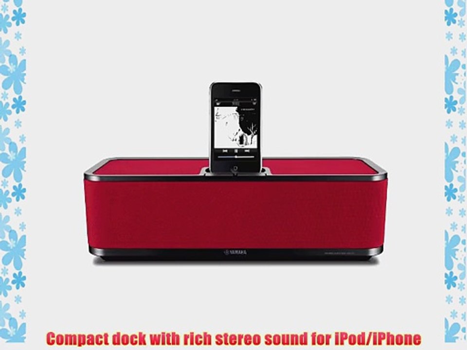 Yamaha PDX-31 Portable Player Dock for iPod/iPhone (Dark Red)