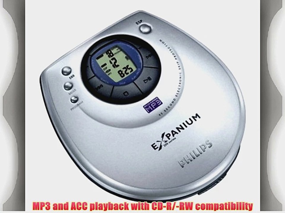 Philips EXP201P eXpanium Portable CD Player with MP3-CD Playback and 45-Second Antiskip