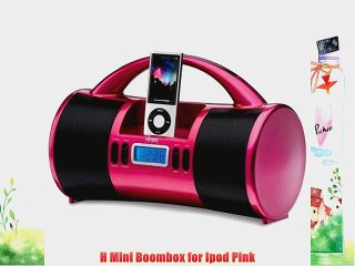 H Mini Boombox for Ipod Pink