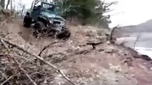 Guy Exits Rolling Toyota Land Cruiser Like a Boss - EPIC WIN