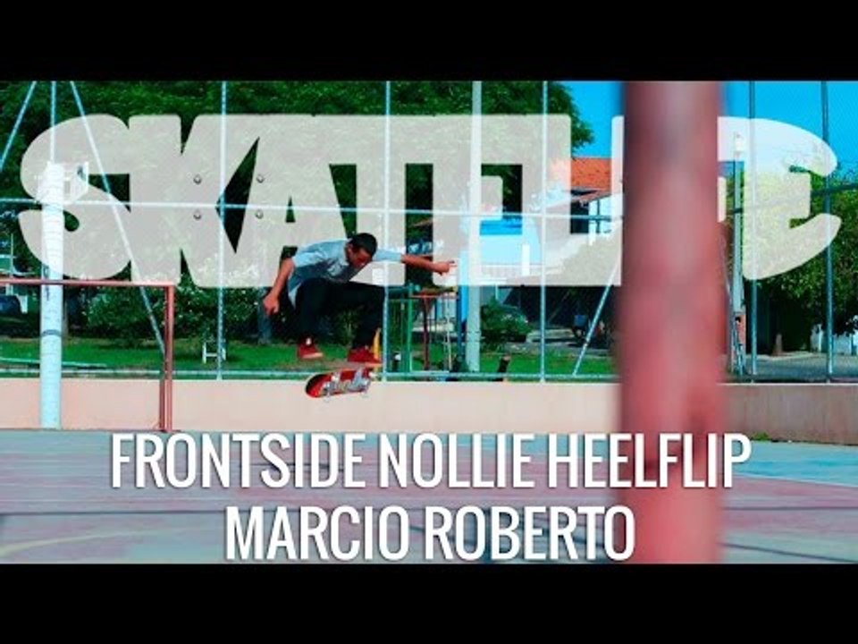 Frontside Nollie Heelflip | Tutorial #SKATELIFE | Marcio Roberto