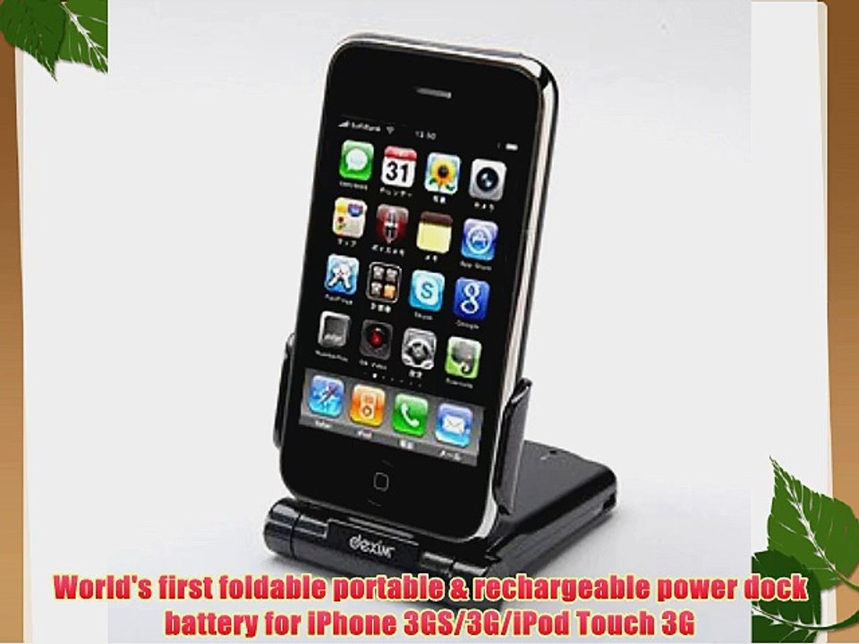 Dexim DCA132-B P-Flip Foldable Power Dock - Pearl Black