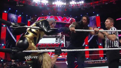 Скачать видео: Cody Rhodes & Goldust vs. Roman Reigns & Seth Rollins: Raw, March 10, 2014