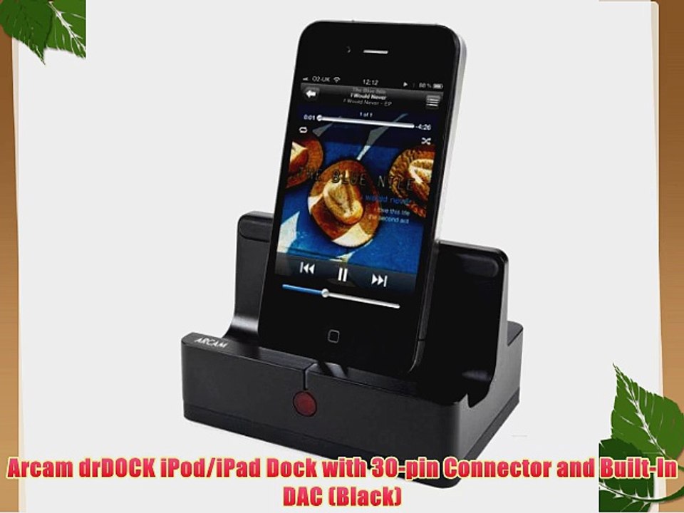 Arcam drDOCK iPod/iPad Dock with 30-pin Connector and Built-In DAC (Black)