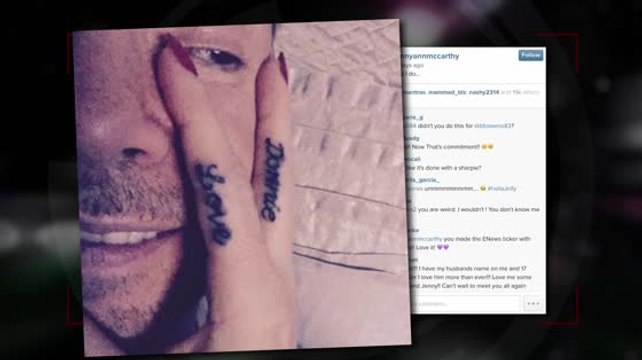 Jenny McCarthy Gets A Tattoo For Donnie Wahlberg