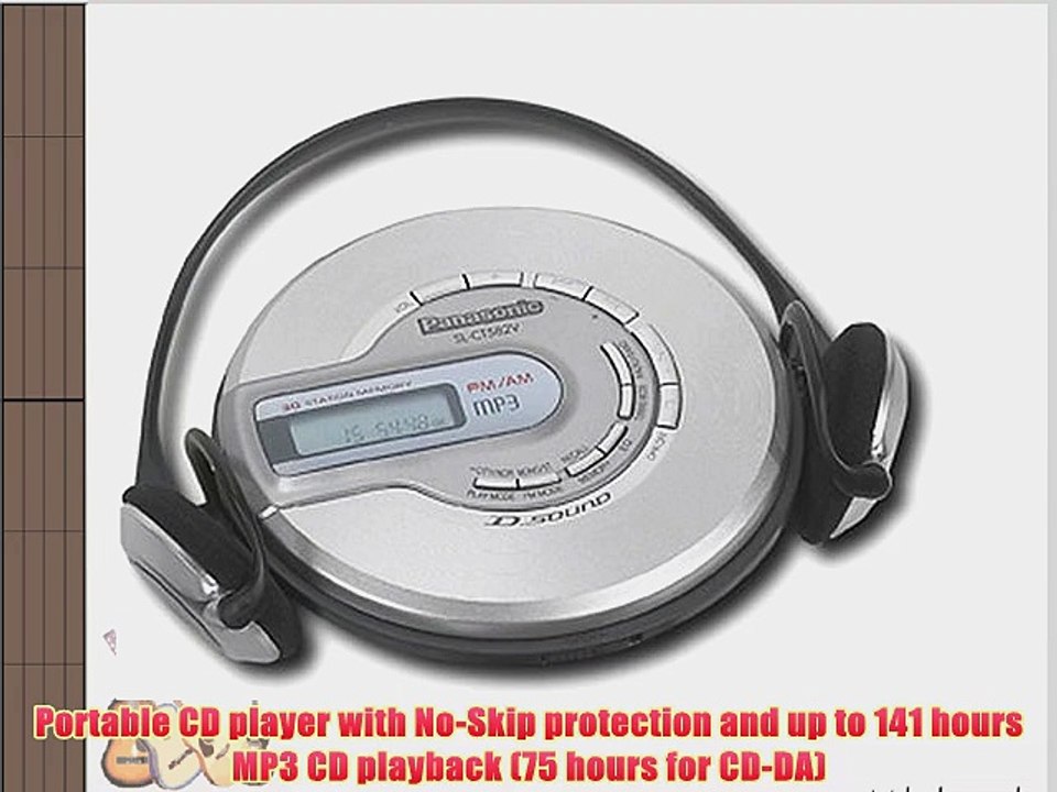 Panasonic SL-CT582V Portable CD Player with MP3 Playback - video