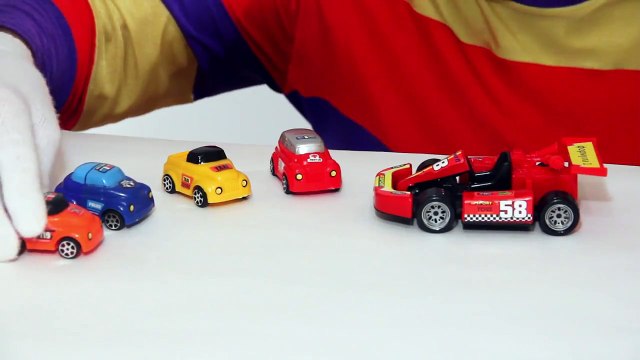 Çocuklar için eğlenceli film Palyaço Dima Araba yarışı