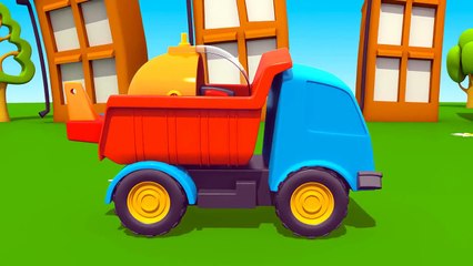 Meraklı kamyon Leo ve helikopter eğitici çizgi film Türkçe dublaj