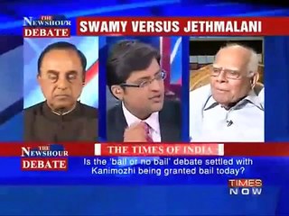 Ram Jethmaani openly admires Dr. Subramanian Swamy