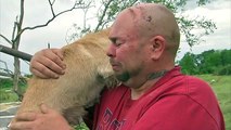 A Family Reunites With Their Dog After A Horrific Tornado