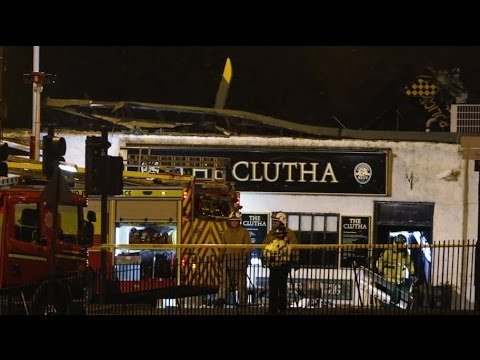 At least three feared dead after police helicopter crashes into busy Glasgow pub