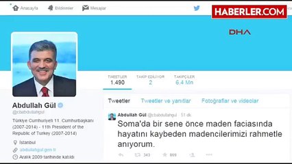 Gül'den Soma İçin Twitter Mesajı