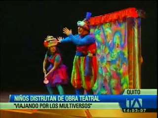 Niños disfrutan de obra teatral 'Viajando por los Multiuniversos'