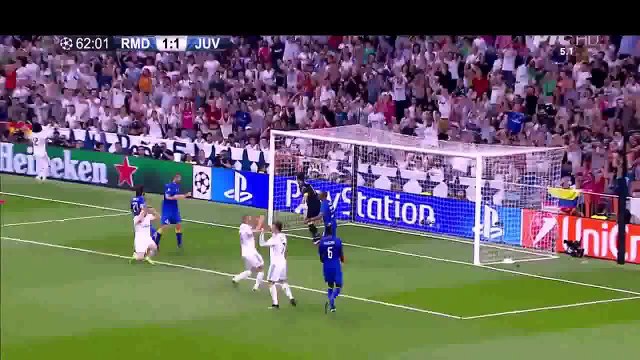 [HD] Gareth Bale miss Real Madrid 1-1 Juventus 13.05.2015 HD