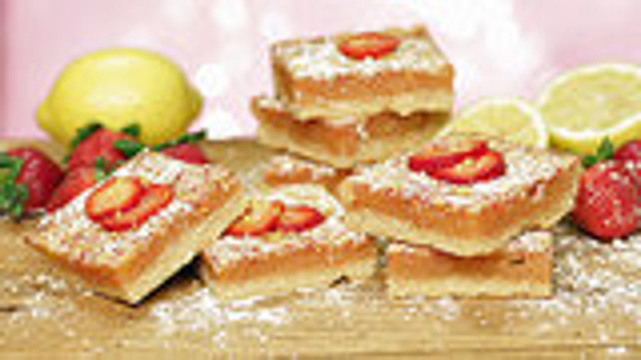 A Strawberry Spin on Classic Lemon Bars
