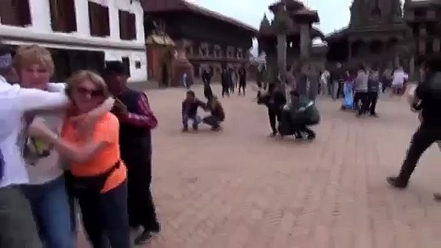 Nepal Earthquake: The moment the temples collapsed.