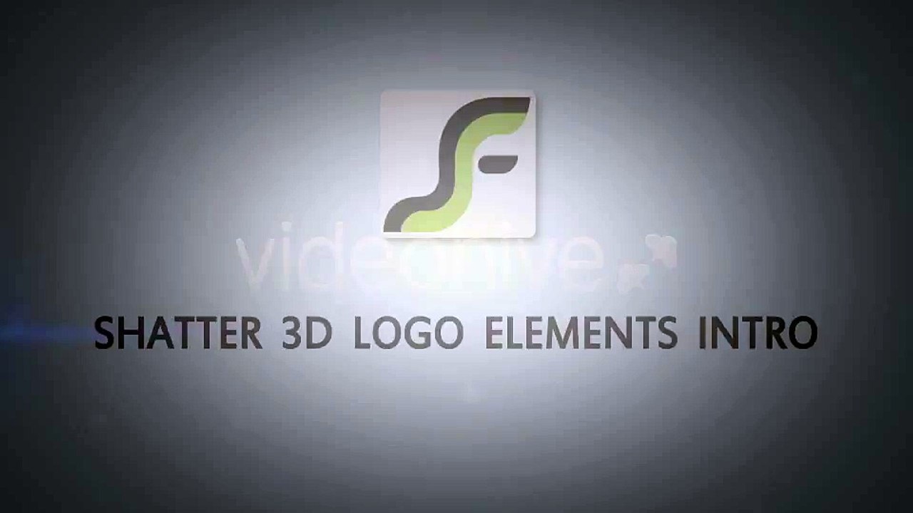 After Effects Project Files - Shatter 3D Logo Elements Intro - VideoHive 3620839