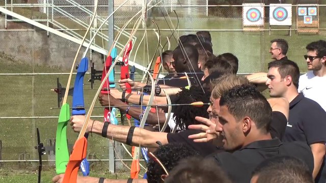 Le Clermont Foot à la découverte du Tir à l'Arc avec le Club Entreprises