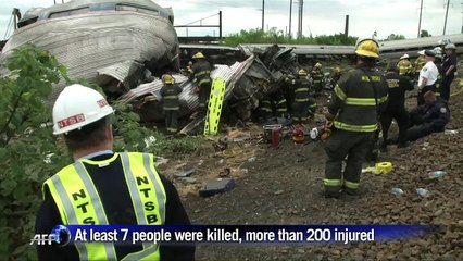 Investigators release footage of train crash site