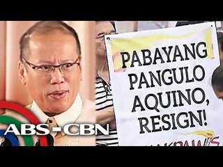Protesters want Aquino to resign