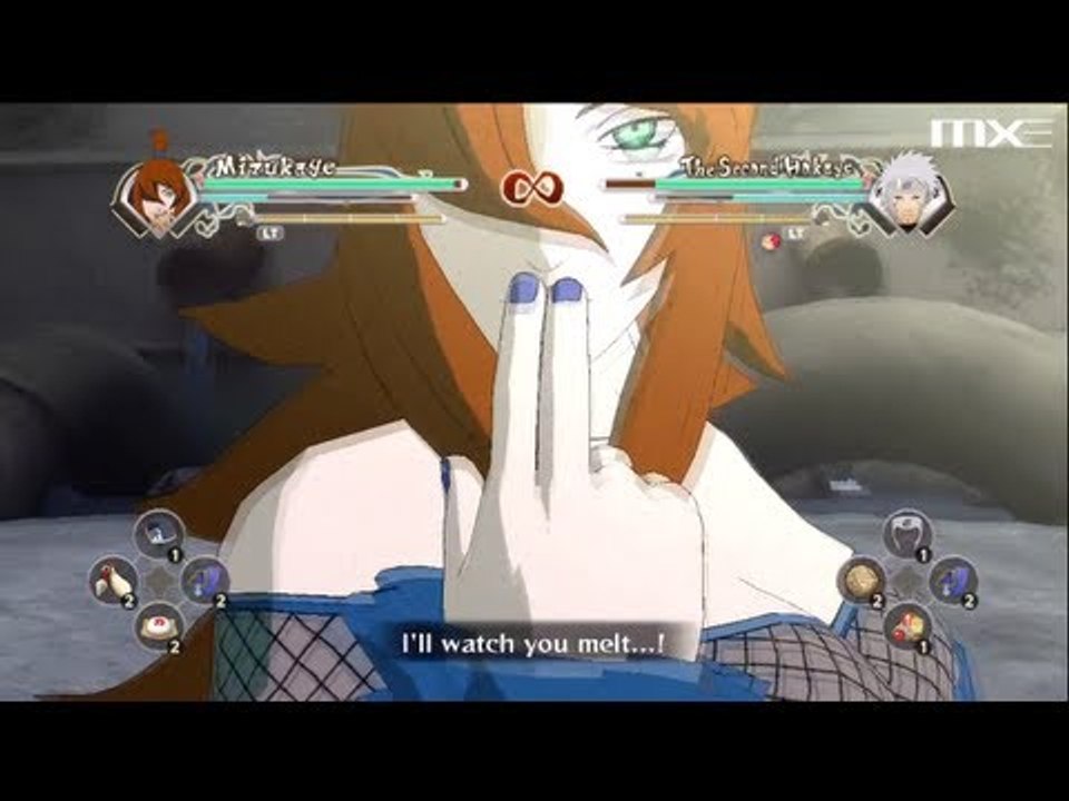 Naruto Shippuden: Ultimate Ninja Storm Generations - Mizukage vs 2nd Hokage (He Gets It Wet - lulz) HD