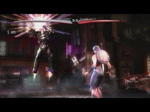Injustice: Gods Among Us - Lex Luthor Moveset HD