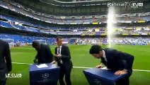L'équipe de BeIN aspergée par les arroseurs  du Santiago Bernabeu Real Madrid - Juventus