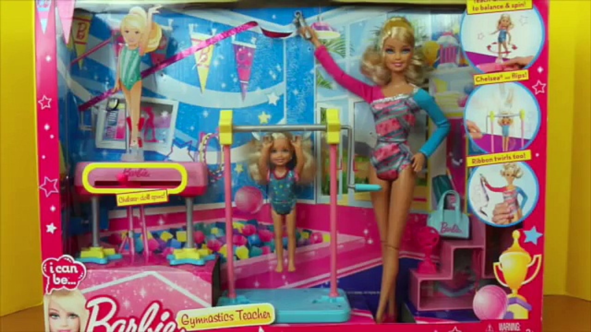 barbie gymnastic set