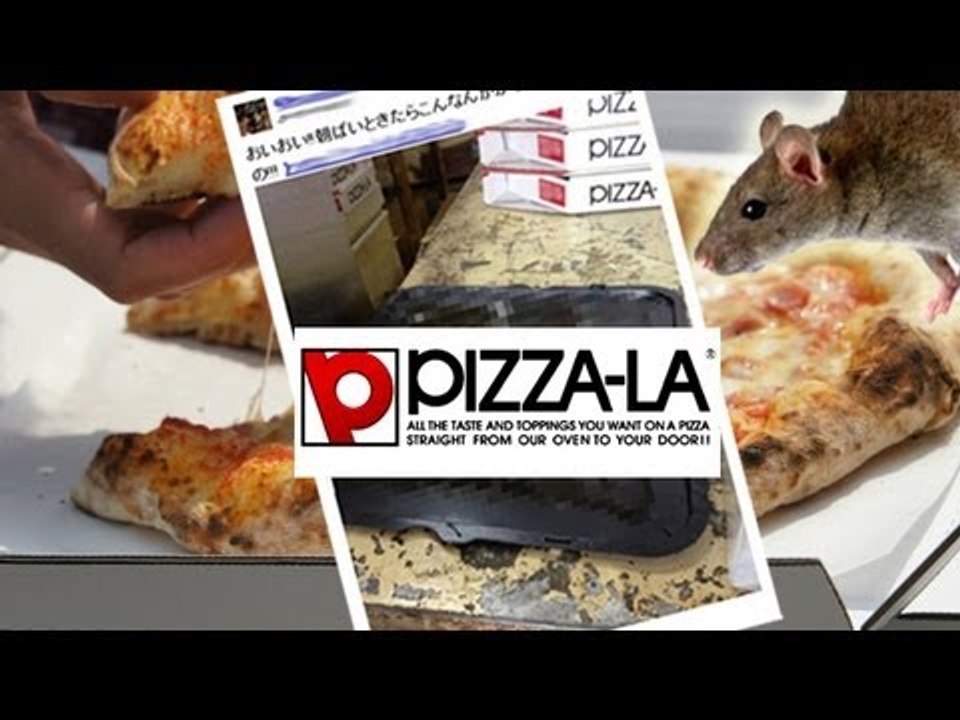 ピザーラ　厨房にネズミの死骸