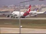 Qantas Boeing 747-400 Landing at Istanbul Int'l Airport