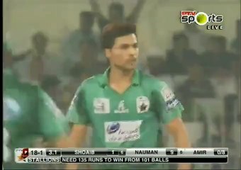 Beautiful Inswinger by Mohammad Amir - Clean Bowled Shoaib Malik