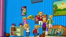 Ten Little Teddy Bears Jumping on the Bed - 3D Animation Nursery Rhymes for Children with Lyrics