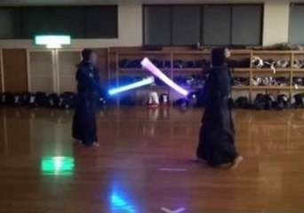 Kendo Jedis Show Off Their Swordmanship
