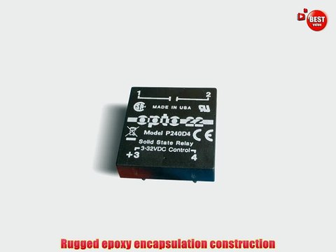 Opto 22 P240D4 P Model DC Control Solid State Relay 240 VAC 4 Amps 85 One Amps Cycle