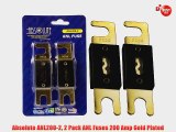 Absolute ANL200-2 2 Pack ANL Fuses 200 Amp Gold Plated